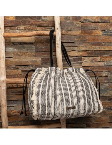 Sac cabas en tissu jaquard noir vous aussi creer 