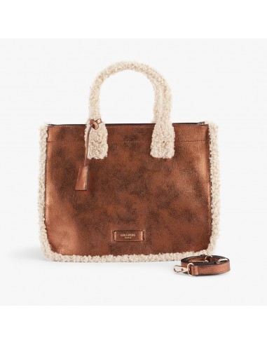 Sac shopper L camel Oppy basket pas cher