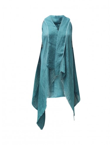 cape infinity linen teal zero waste acheter en ligne