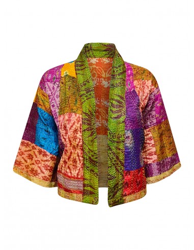 kantha vintage silk bolero aarya Pour