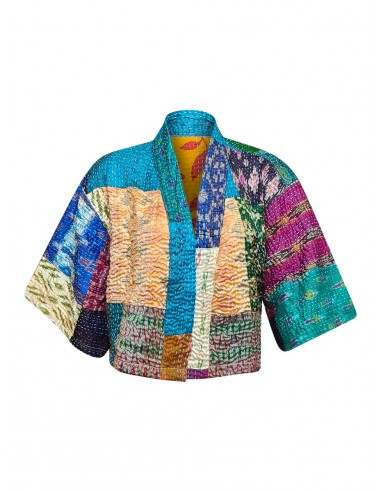 kantha vintage silk bolero vamika hantent personnes