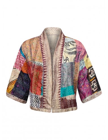 kantha vintage silk bolero pari de la marque