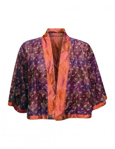 kantha vintage silk bolero mehar d'Europe débarque