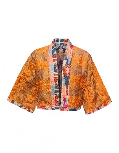 kantha vintage silk bolero anaya de l' environnement