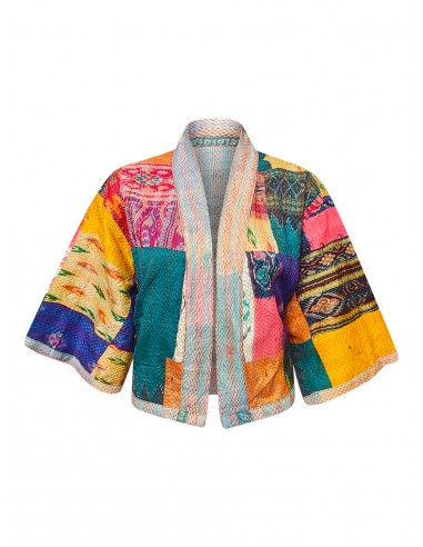 kantha vintage silk bolero advika 50-70% off 