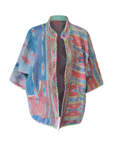 kantha reversible collar vest sarah Profitez des Offres !