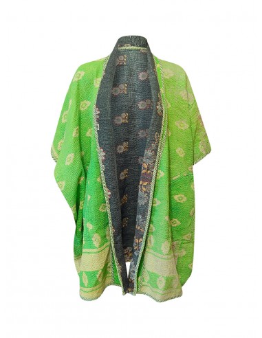 kantha reversible poncho trisha 50-70% off 