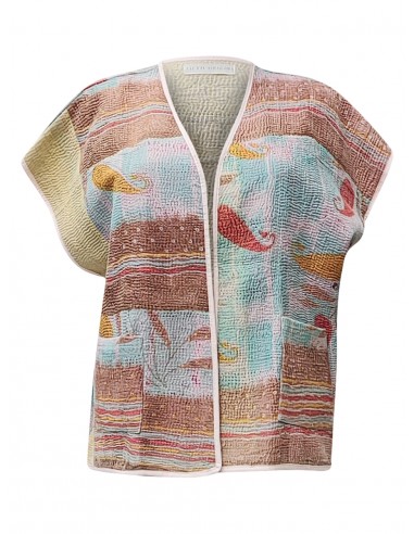 kantha reversible vest vilohit d'Europe débarque