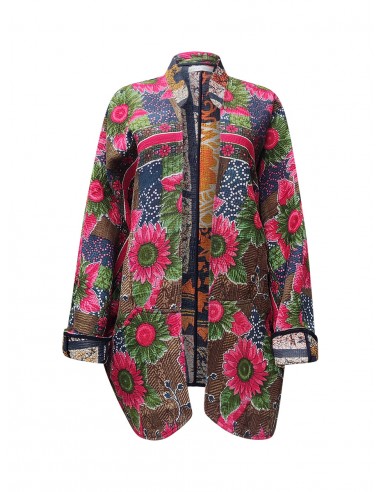 kantha vintage long jacket prajapati Fin de série