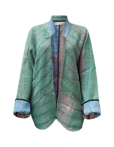 kantha vintage short jacket mukunda Paris Déstockage Promo