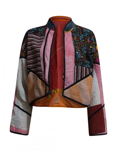 kantha vintage crop jacket amukta Vous souhaitez 