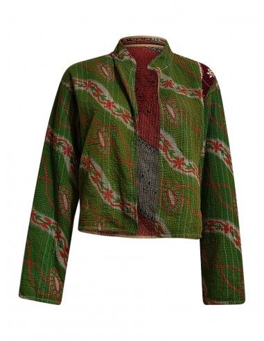 kantha vintage crop jacket shweta offre 