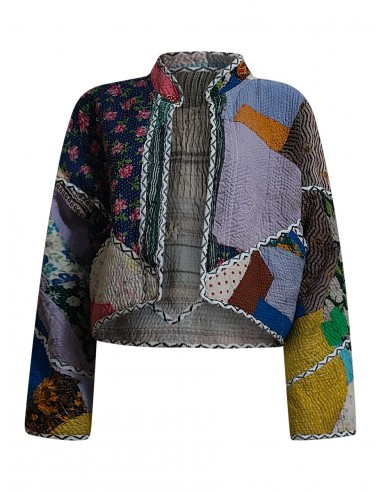 kantha vintage crop jacket geeta Comparez plus de prix