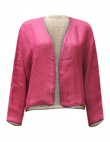 linen jacket pink cream  - zero waste edition destockage