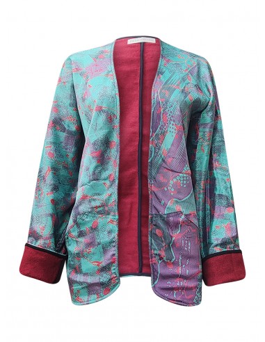 ReSaree felt jacket amba s'inspire de l'anatomie humaine