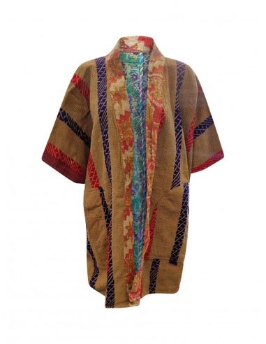 kantha reversible long poncho siya Toutes les collections ici