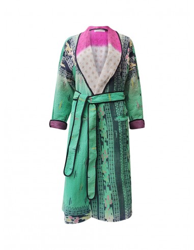 kantha vintage coat long kishori d'Europe débarque