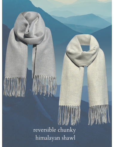 rewool reversible chunky shawl Livraison rapide