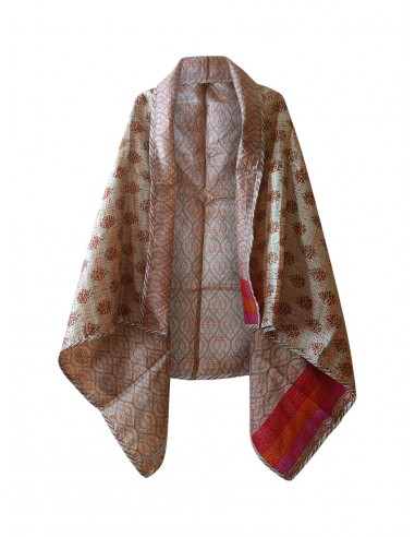 kantha vintage silk cape radhya acheter en ligne