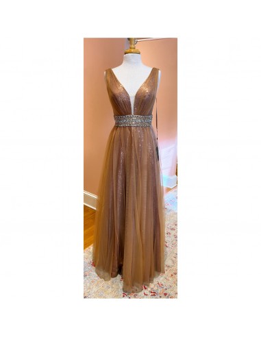 Lucci Lu bronze ballgown, sizes 4 & 6, NEW WITH TAGS! suggérées chez