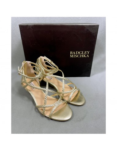 Badgley Mischka gold Corinne sandal, size 6, NEW IN BOX! en ligne des produits 