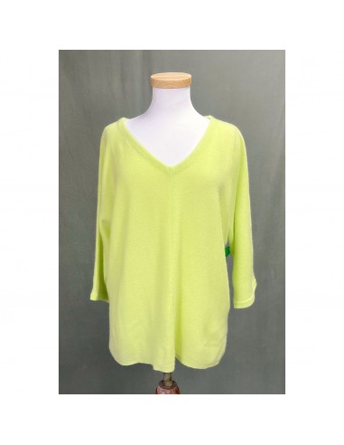 Pure lime cashmere sweater, size 12 les muscles