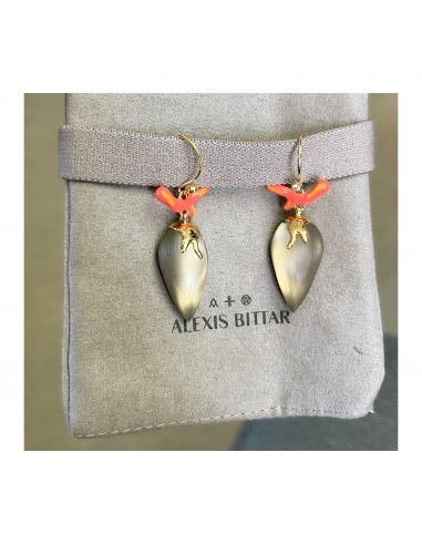 Alexis Bittar Aquatic Dreams coral & lucite earrings paiement sécurisé