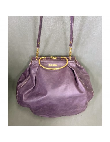 Miu Miu purple leather bag shop