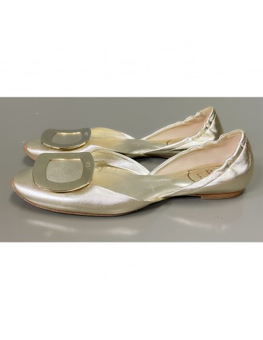 Roger Vivier gold Scrunch d'Orsay flats, size 6 en ligne des produits 