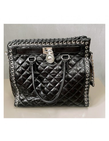 Michael Kors black quilted tote chez Cornerstreet bien 