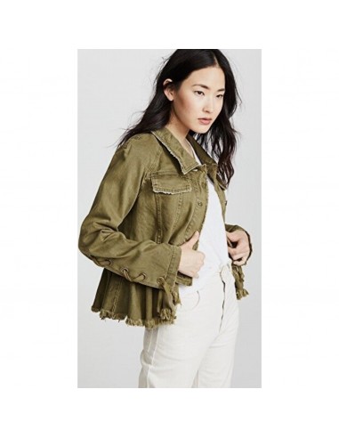 Free People olive denim Willow jacket, size S acheter