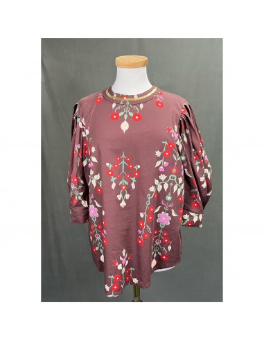 Sheridan French rust floral blouse, size S de France