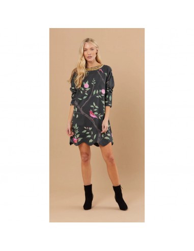 Sheridan French charcoal bird print Blair dress, size S Venez découvrir notre 