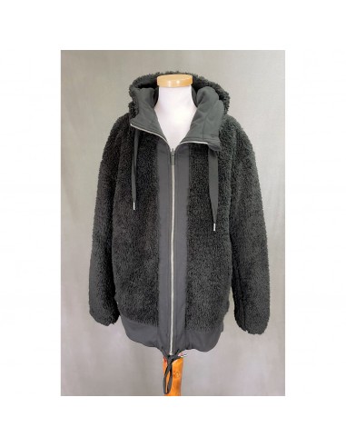 Lululemon black knit faux fur Warm Restore coat, size M Comment ça marche