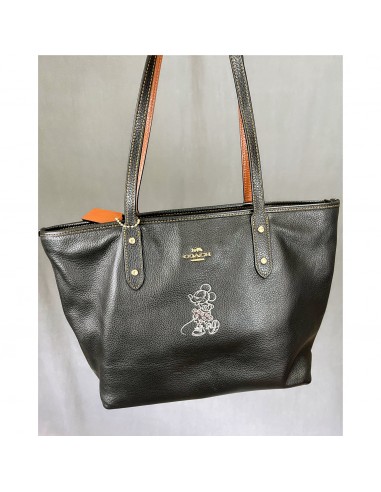 Coach black leather Minnie Mouse City Tote, NEW WITH TAGS! 2023