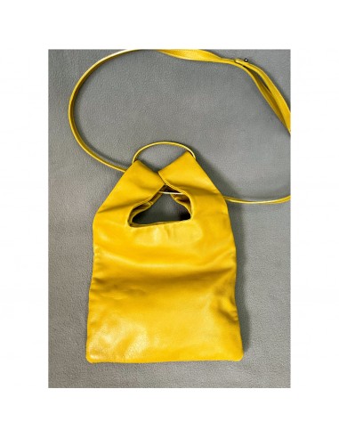 Fausto Santini mustard yellow leather bag, LIKE NEW! livraison gratuite