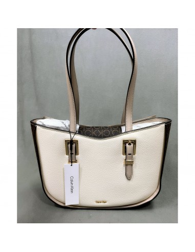 Calvin Klein bone and brown Willow East/West tote, NEW WITH TAGS! Comparez et commandez 