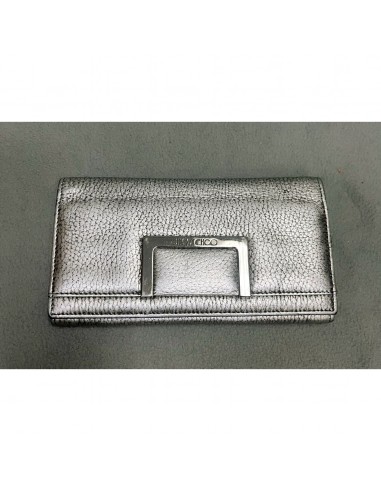 Jimmy Choo pewter metallic wallet Fin de série