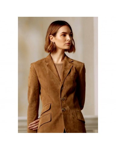 Ralph Lauren brown Michal suede jacket, size 12 des créatures d'habitude