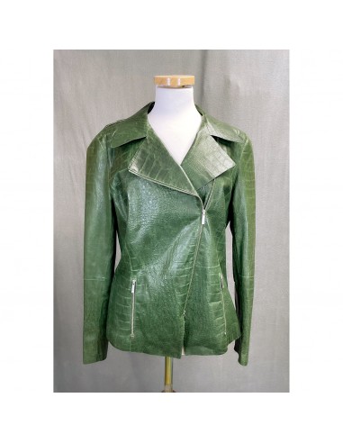 Lafayette 148 green leather jacket, size 12 50% de réduction en Octobre 2024