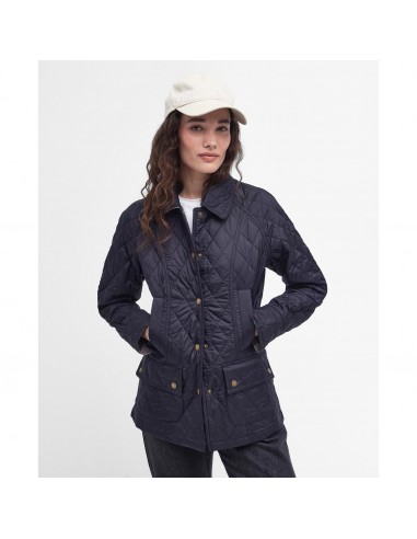 Barbour navy Summer Beadnell quilted jacket, size 6 ou a consommer sur place