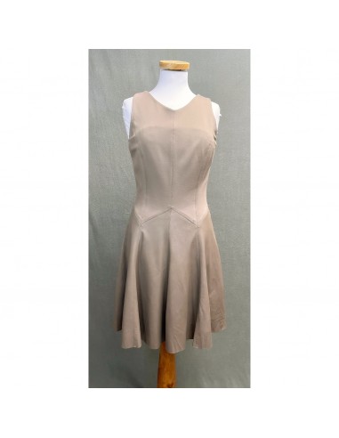 My Tribe taupe leather trim dress, size M, NEW WITH TAGS! Venez acheter