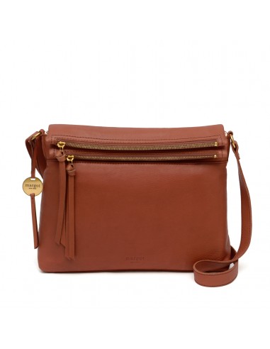 Mickey Double Zip Crossbody in Brandy paiement sécurisé