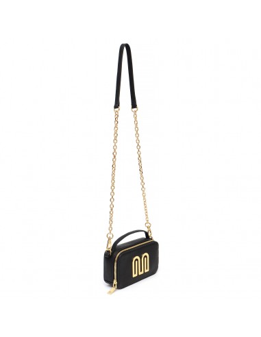 Cira Crossbody in Black le des métaux précieux