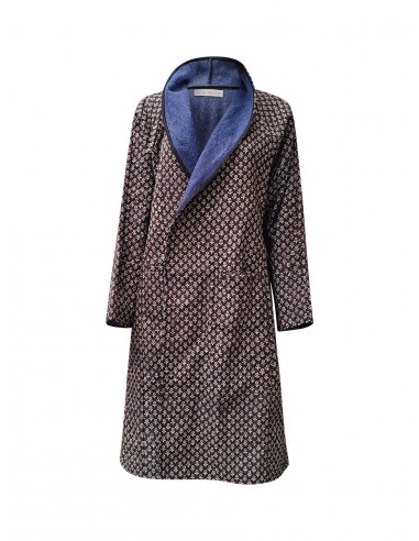 reversible recycled wool coat blue black d'Europe débarque